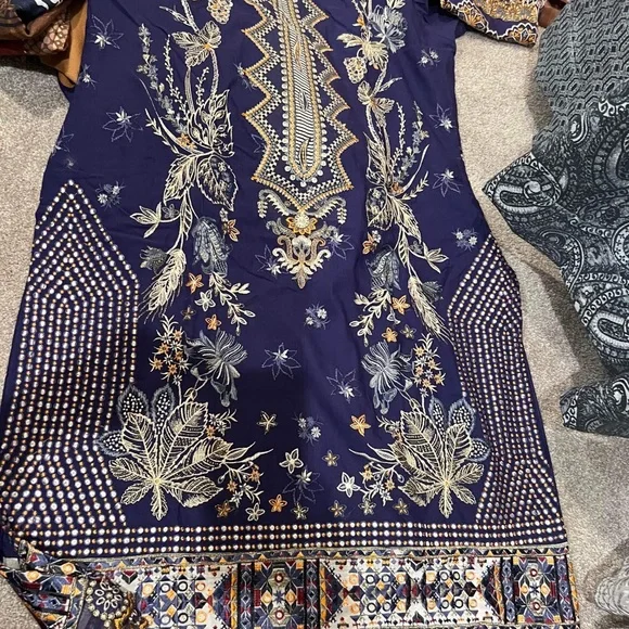 New3 piece laxuary winter salwar kameez xl baroque - Picture 4 of 10